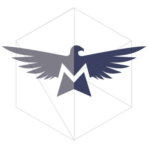 Adler Logo mit Buchstaben M