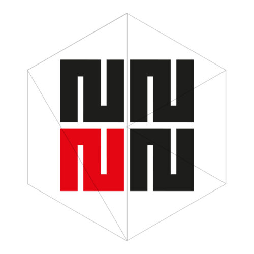 N Logo in einem Mäander Muster