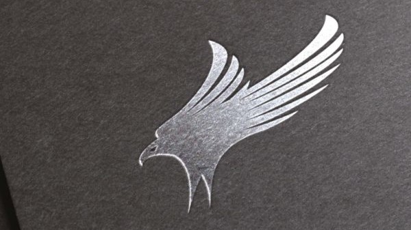 Adler Logo in Silber